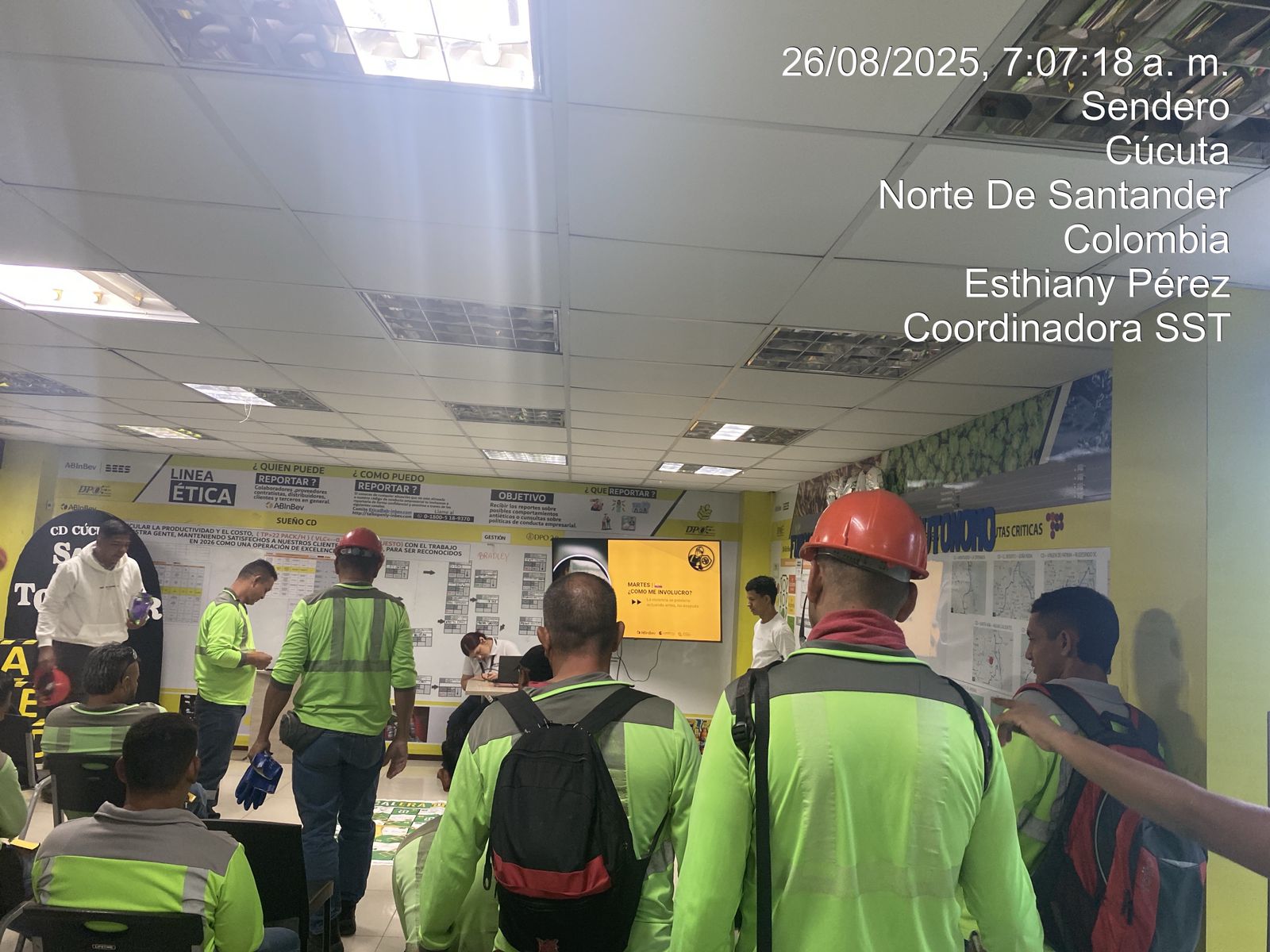 Evidencia de capacitación